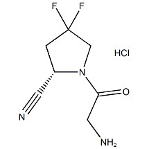 (S)-1-(2-aminoacetil)-4,4-difluoropirolidin-2-karbonitril trifluoroacetat CAS br.:1448440-51-4